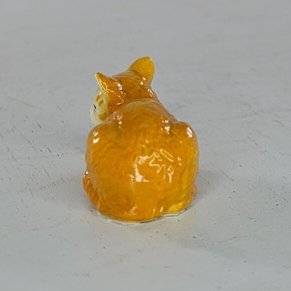 Hagen Renaker Orange Sleepy Fluffy Cat Miniature Figurine - Picture 4 of 8